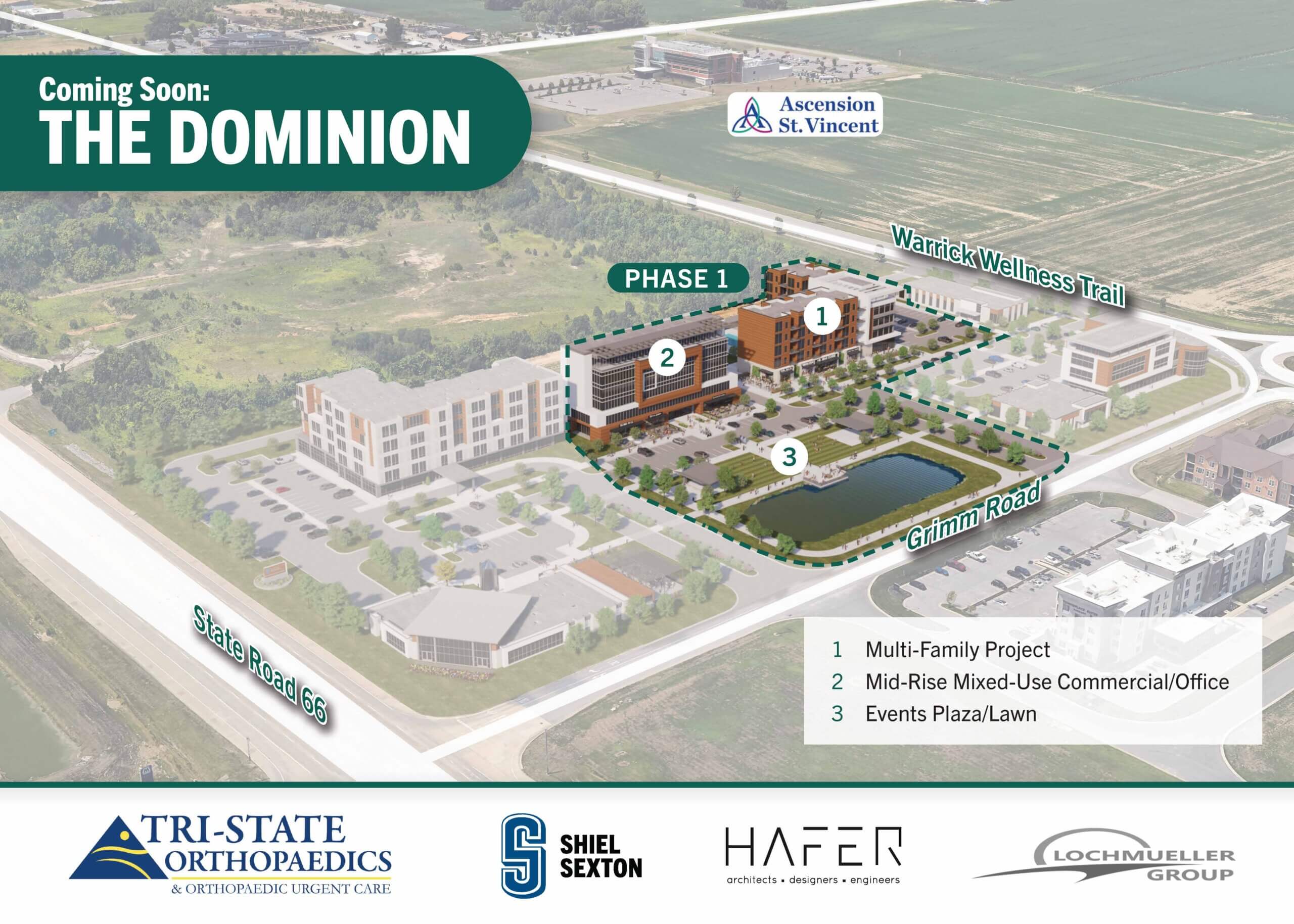 The Dominion mixed use development Warrick County